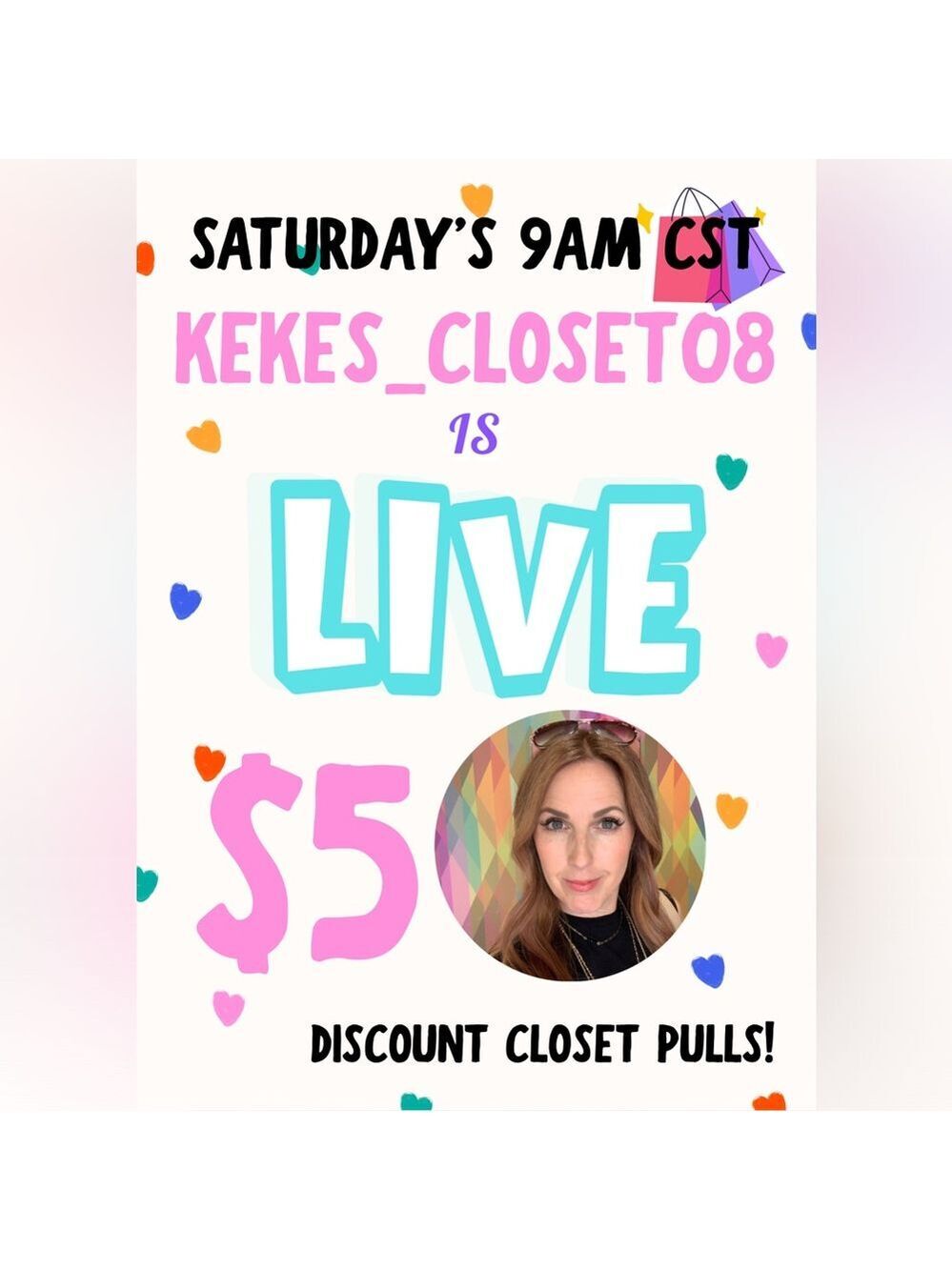 Live Sale Announcement Poster